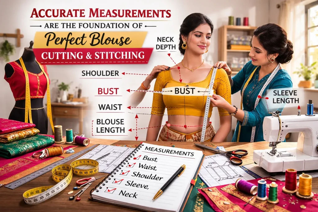 Blouse Measurement Diagram