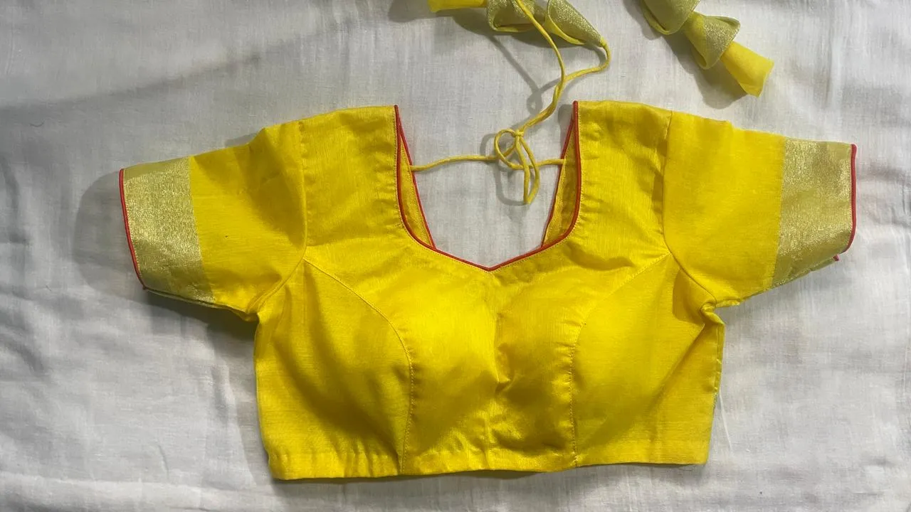 Boat Neck Blouse Design