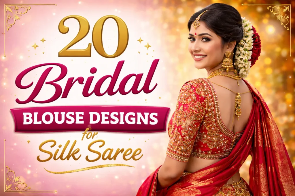 20 Bridal Blouse Designs for Silk Saree